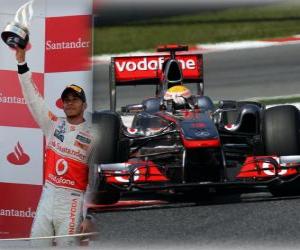 Puzzle Lewis Hamilton - McLaren - Βαρκελώνη, Ισπανία Grand Prix (2011) (2η θέση)